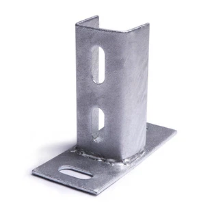Galvanized Steel Solar Panel Mounting Bracket Footing Base